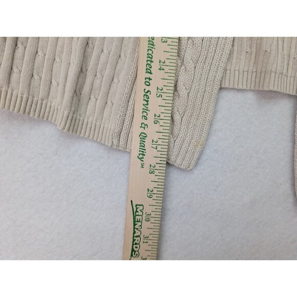 Kim Rogers Women's Cardigan Sweater Size PXL Beige Open Front - Picture 10 of 13